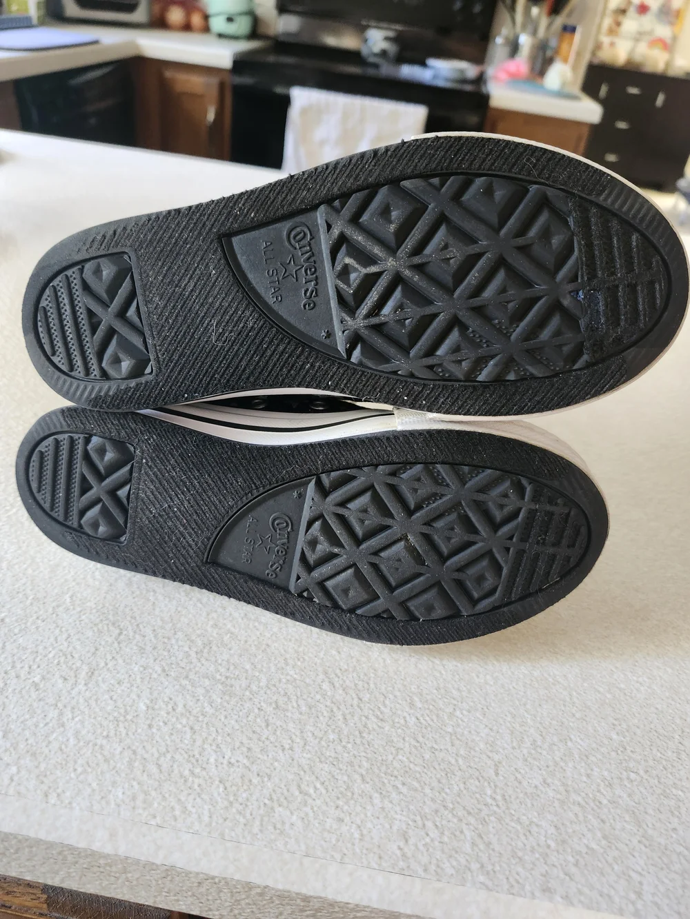 Converse Kids Black High-Top Sneakers Star Print